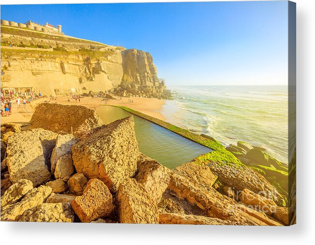 Portugal Acrylic Print featuring the photograph Pool of Azenhas do Mar by Benny Marty
