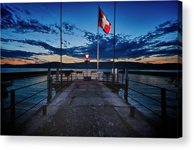 Outdoors Acrylic Print featuring the photograph Port Destavayer-le-lac by Sam's Photography