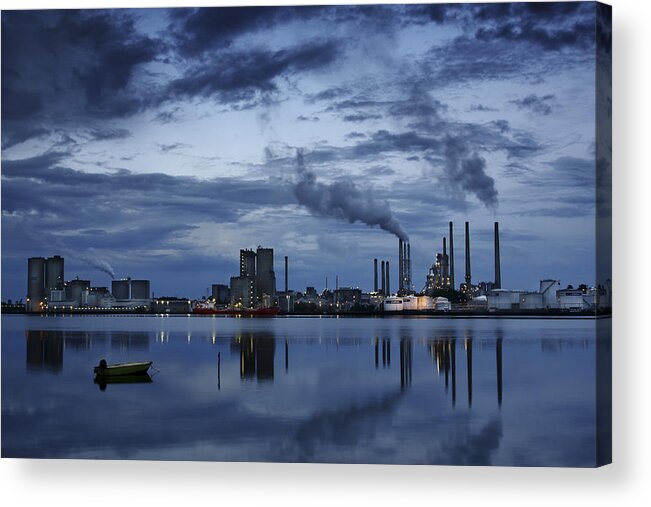 Night Acrylic Print featuring the photograph Portland by Niels Christian Wulff