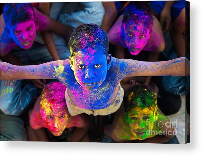 Indian Boys Acrylic Print featuring the photograph Powder Boyz by Tim Gainey