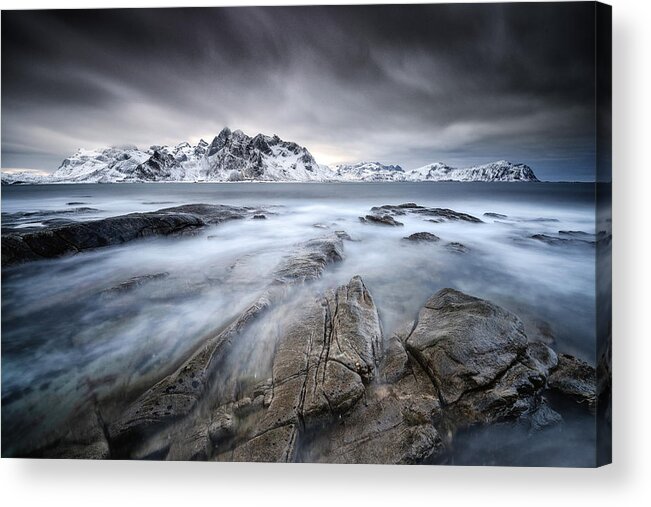 Landscape Acrylic Print featuring the photograph "fractured" by Adam Pachula
