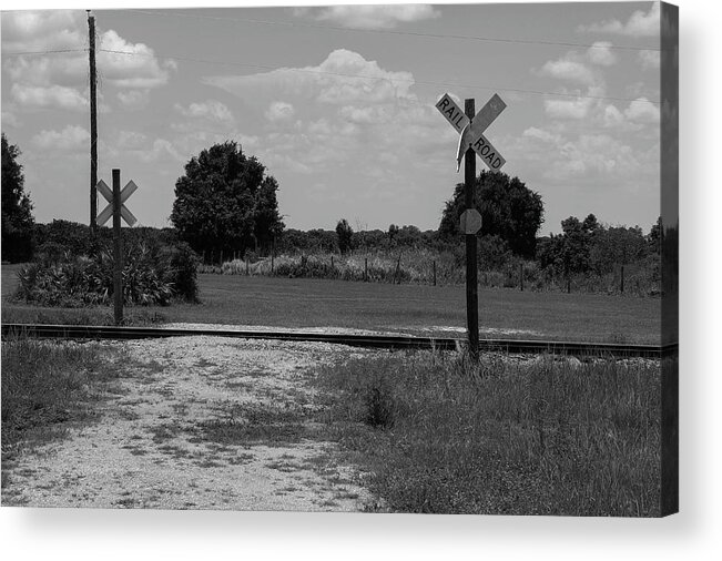 Photo For Sale Acrylic Print featuring the photograph Railroad Crossing by Robert Wilder Jr