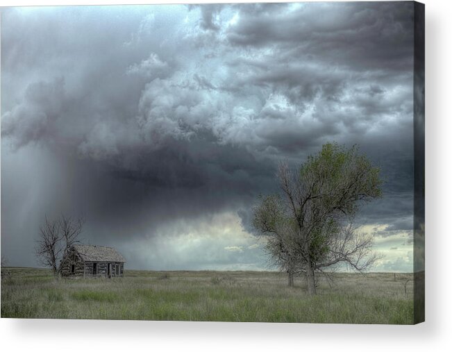 Clouds Acrylic Print featuring the photograph Rain Down by Laura Hedien