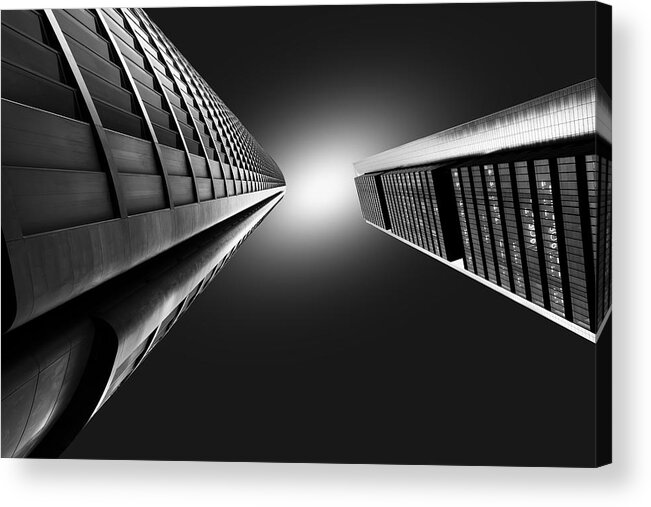 Architecture Acrylic Print featuring the photograph Raise To The Light by Cameno