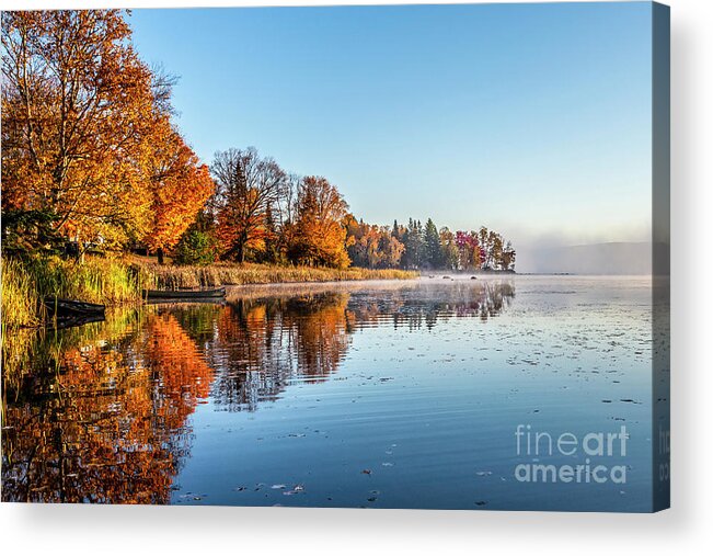 Rangeley Acrylic Print featuring the photograph Rangeley Colors by Anthony Baatz