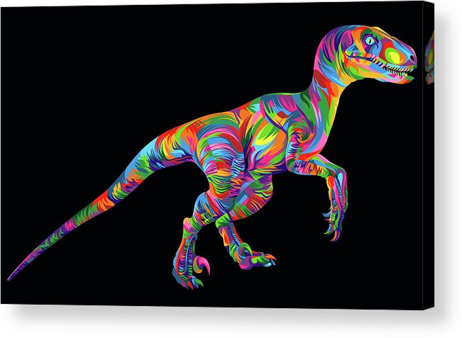 Raptor Acrylic Print featuring the digital art Raptor by Bob Weer
