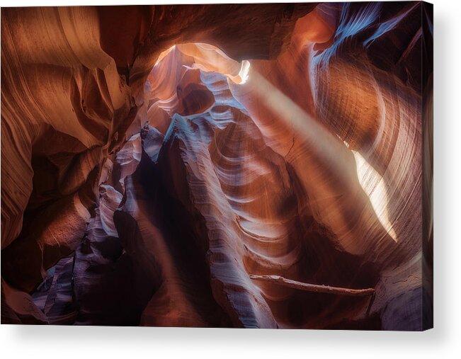 Desert Acrylic Print featuring the photograph Ray Of Light 1 by David Nomdedeu