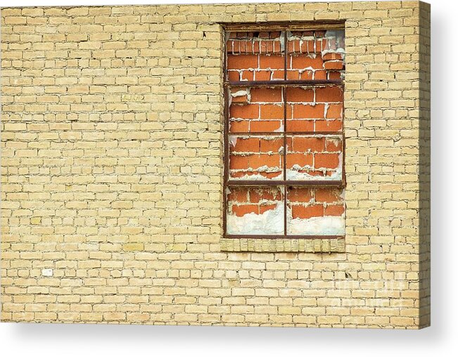 Red Brick Window Acrylic Print featuring the photograph Red Brick Window by Imagery by Charly