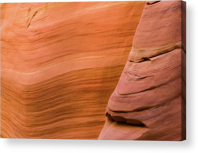 Scenics Acrylic Print featuring the photograph Red Sandstone Slot Canyon by Adventure photo