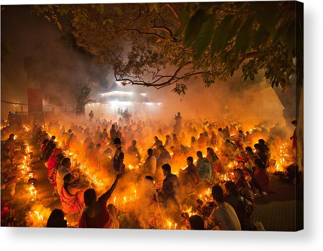 Devotees Acrylic Print featuring the photograph Religious Festival by Azim Khan Ronnie