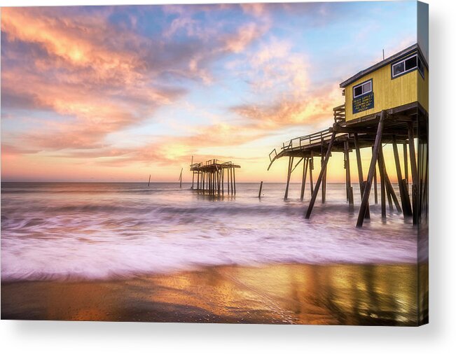 Frisco Pier Acrylic Print featuring the photograph Remnants by Russell Pugh