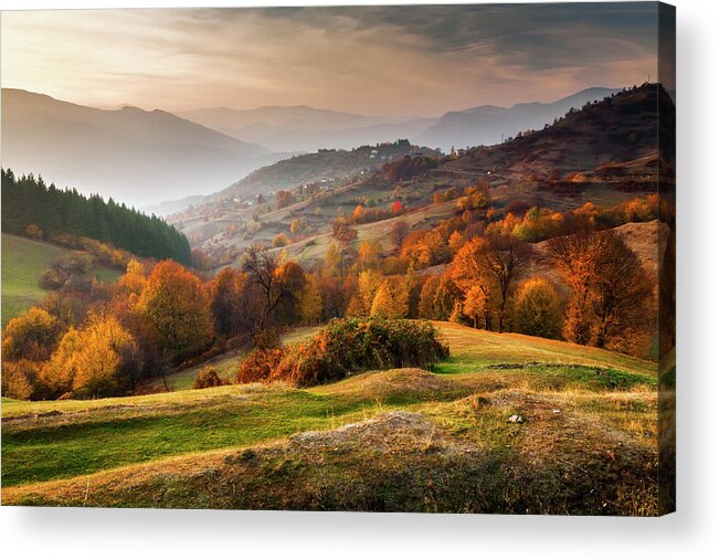 Tranquility Acrylic Print featuring the photograph Rhodopean Landscape by Evgeni Dinev Photography