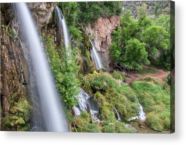 Rifle Falls Acrylic Print featuring the photograph Rifle Falls by Angela Moyer