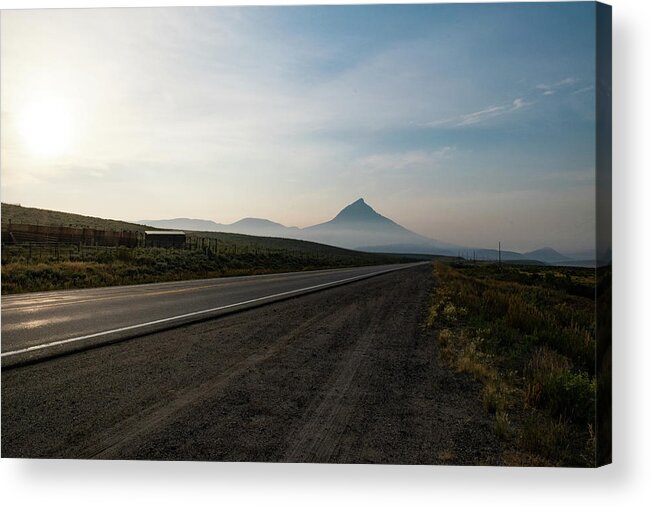 Rural Acrylic Print featuring the photograph Road through the Rockies by Nicole Lloyd