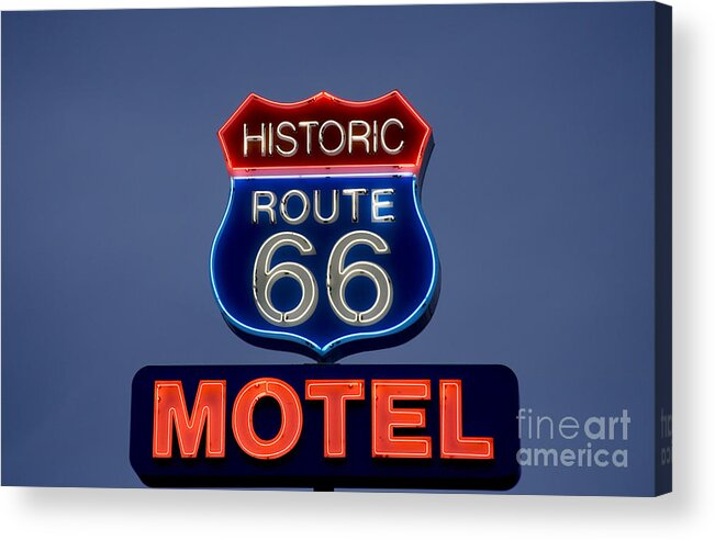 2006 Acrylic Print featuring the photograph Route 66 Motel by Carol Highsmith