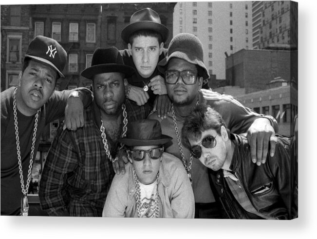 1980-1989 Acrylic Print featuring the photograph Run-dmc & Beastie Boys by New York Daily News Archive