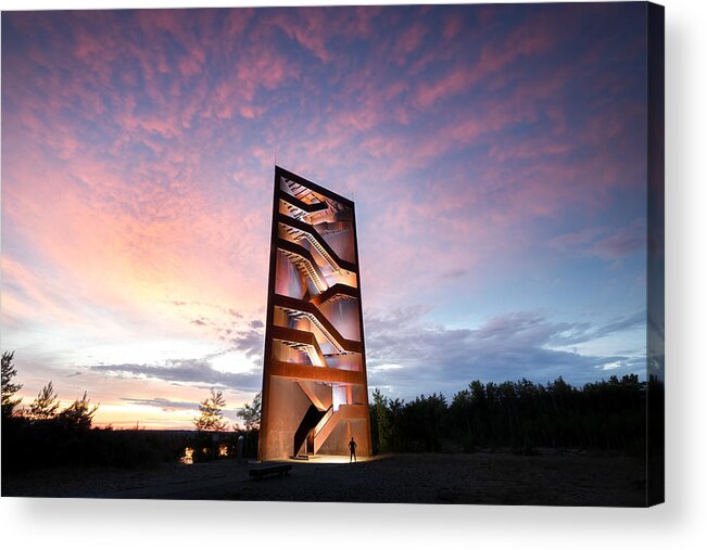 Rusty Nail Acrylic Print featuring the photograph Rusty Nail by Christoph Schaarschmidt
