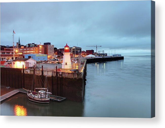 Water's Edge Acrylic Print featuring the photograph Saint John, New Brunswick by Denistangneyjr