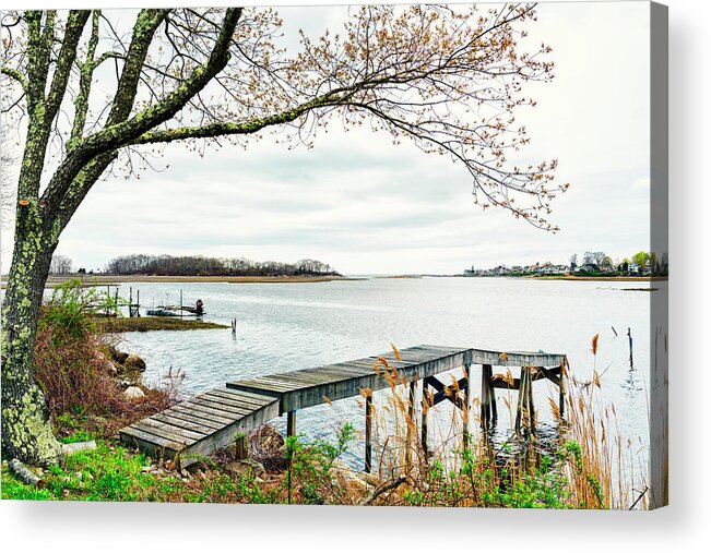 Landscape Acrylic Print featuring the photograph Salt marsh in spring by Marianne Campolongo