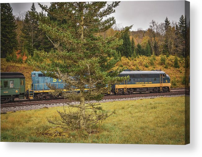 Scenic Acrylic Print featuring the photograph Scenic Train by Michelle Wittensoldner