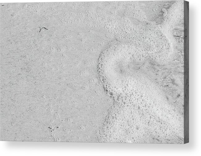 Sea Foam Acrylic Print featuring the photograph Sea Foam Lace by Rebecca Carr