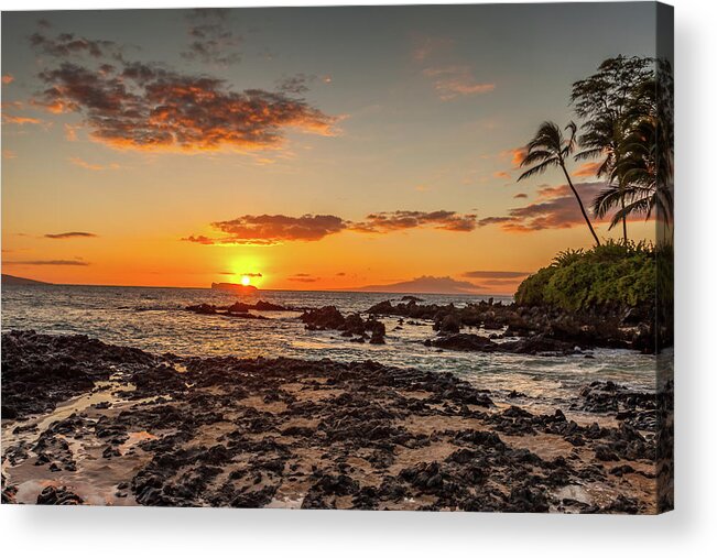 Maui Secrets Acrylic Print featuring the photograph Secret Sunset by Chris Spencer