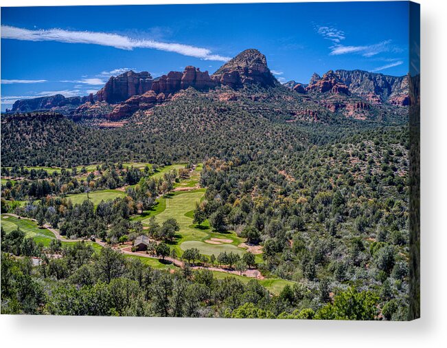 Sky Acrylic Print featuring the photograph Seven Canyons Sedona Golf Course by Anthony Giammarino