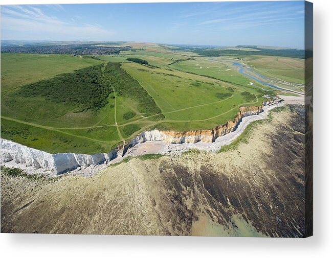 Scenics Acrylic Print featuring the photograph Seven Sisters, Seaford, East Sussex by Jason Hawkes