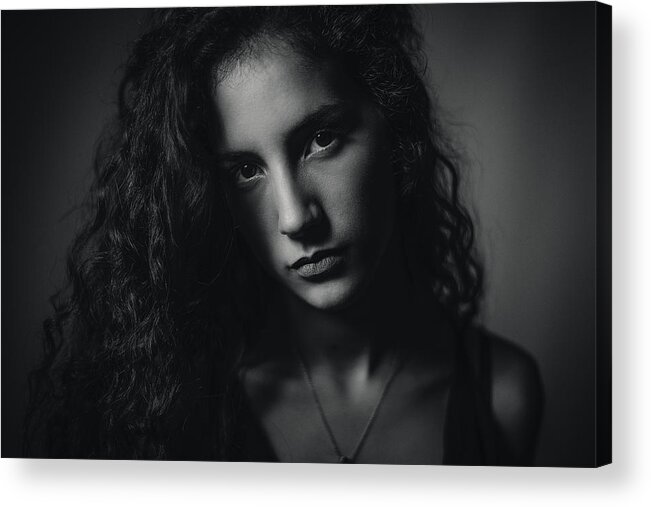Model Acrylic Print featuring the photograph Shadows Of Mind by Clovis Durand