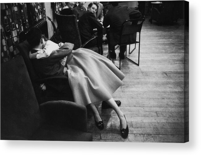 Education Acrylic Print featuring the photograph Sharing A Chair by Thurston Hopkins