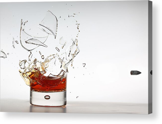 Glass Acrylic Print featuring the photograph Shot Of Whisky by Lex Augusteijn