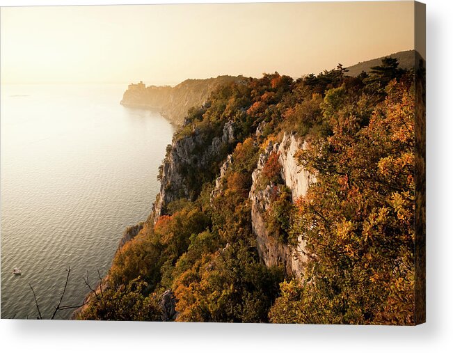 Adriatic Sea Acrylic Print featuring the photograph Sistiana Bay, Duino, Trieste by Mauro grigollo