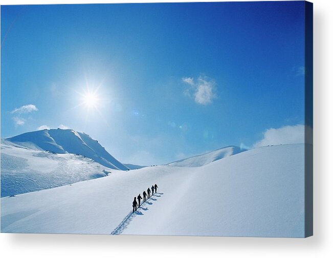 Skiing Acrylic Print featuring the photograph Skiing In Norway by Lars Thulin