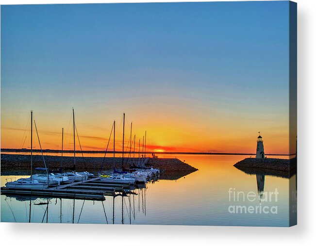 Reflections Acrylic Print featuring the photograph Sleeping yachts by Paul Quinn