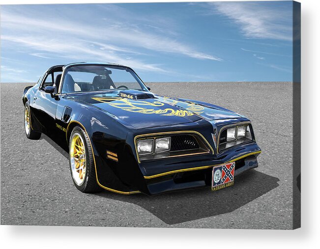 1977 PONTIAC TRANS AM from SMOKEY AND THE BANDIT Fine Art Print
