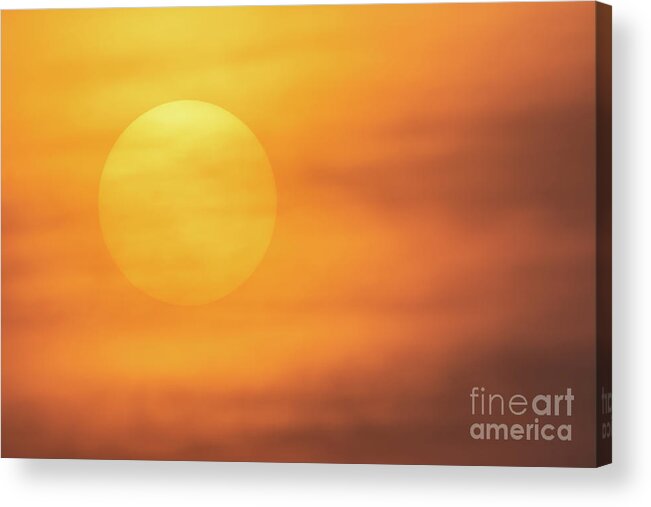 Sun Acrylic Print featuring the photograph Smoking Sunset by Amfmgirl Photography