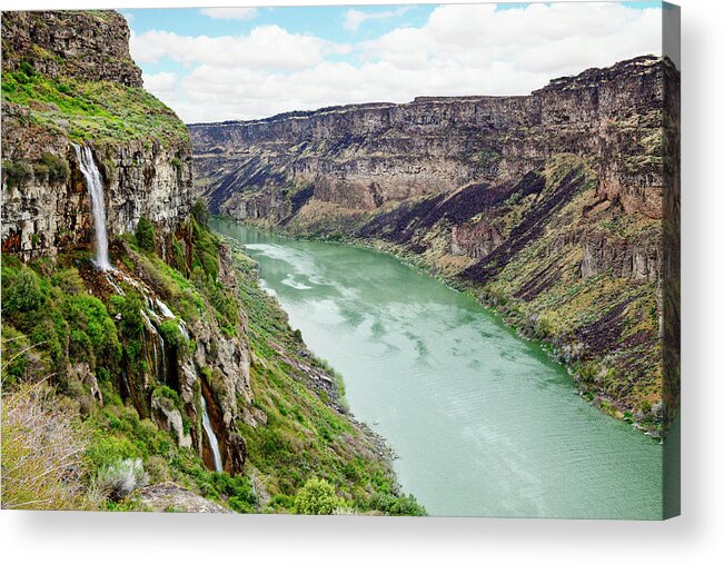 Scenics Acrylic Print featuring the photograph Snake River Canyon by Powerofforever