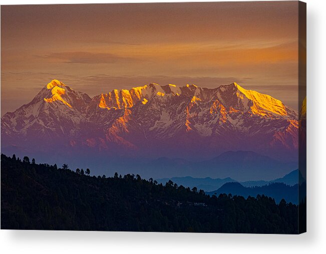 Mountain Acrylic Print featuring the photograph Soar High Like The Himalayas by Avinash Singh