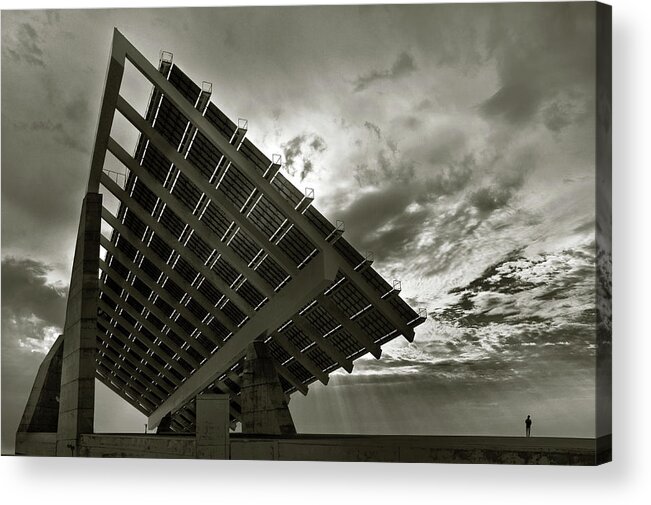 Barcelona Acrylic Print featuring the photograph Solar Panel by Xavi Cardell