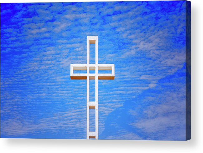 Soledad Cross Acrylic Print featuring the photograph Soledad Cross by Joseph S Giacalone