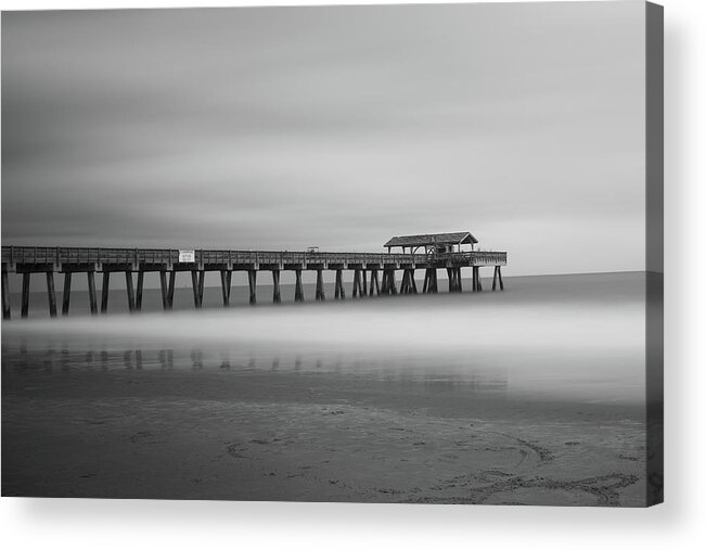 #nature #sky #sun #summer #beach #beautiful #pretty #sunset #sunrise #blue #flowers #night #tree #twilight #clouds #beauty #light #love #green #skylovers #dusk #weather #day #red #orange #red #blue #yellow #trees #water #blackandwhite #pier #savannah #longexposure Acrylic Print featuring the photograph Solitude by Kenny Thomas