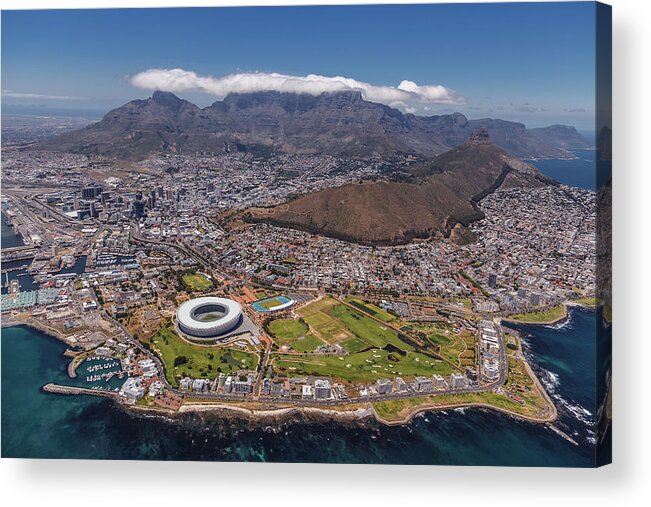 Architecture Acrylic Print featuring the photograph South Africa - Cape Town by Michael Jurek