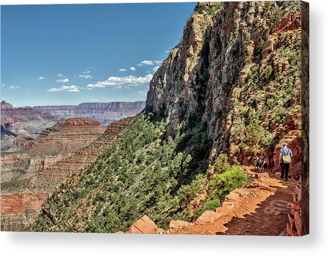 Grand Canyon National Park Acrylic Print featuring the photograph South Kaibab Trail 46 by Marisa Geraghty Photography