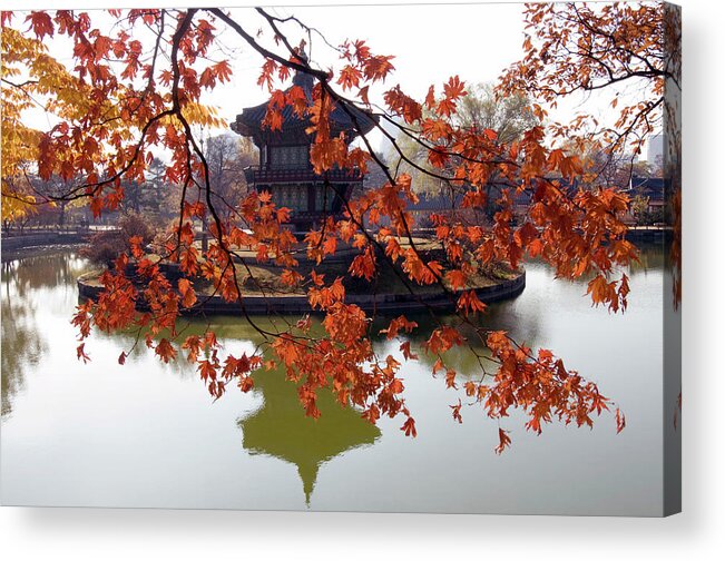 Scenics Acrylic Print featuring the photograph South Korea, Seoul, Gyeongbokgung Royal by Andrea Pistolesi