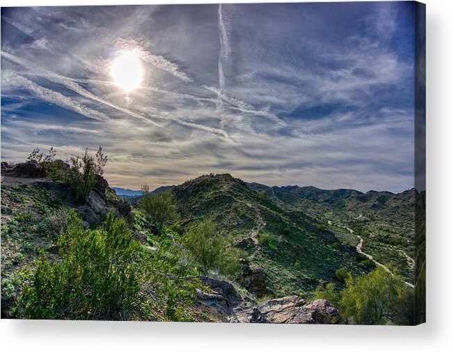 Sunsets Acrylic Print featuring the photograph South Mountain Depth by Anthony Giammarino