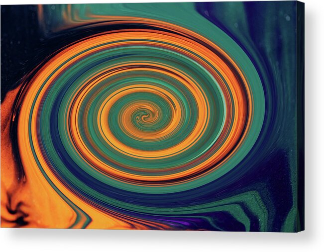 Abstract Acrylic Print featuring the photograph Spinning Out Of Control by Debbie Oppermann