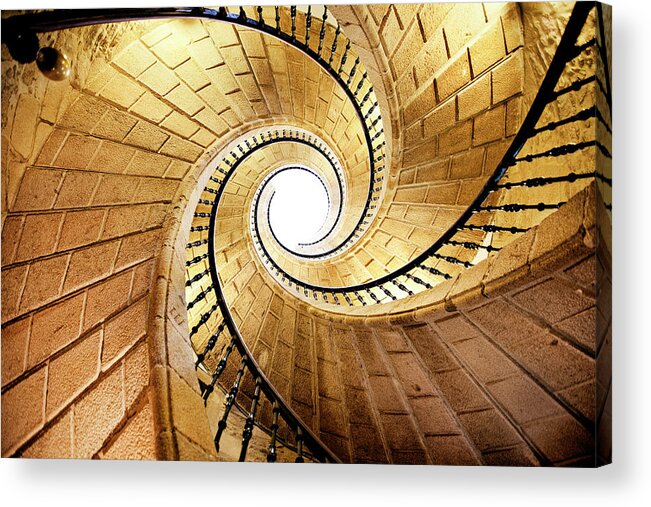 Steps Acrylic Print featuring the photograph Spiral Staircase by Orbon Alija