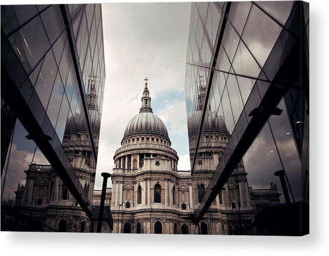 Arch Acrylic Print featuring the photograph St Pauls Cathedral by Bryan Leung