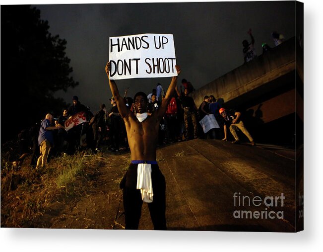 Three Quarter Length Acrylic Print featuring the photograph State Of Emergency Declared by Brian Blanco