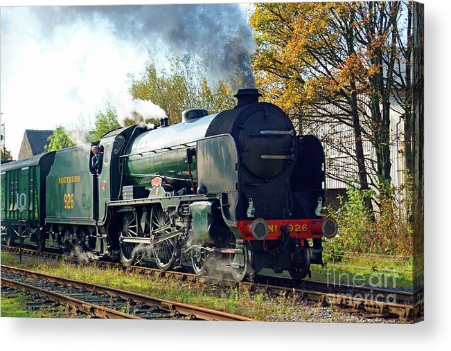 Steam Acrylic Print featuring the photograph Steam Locomotive 926 Repton by David Birchall